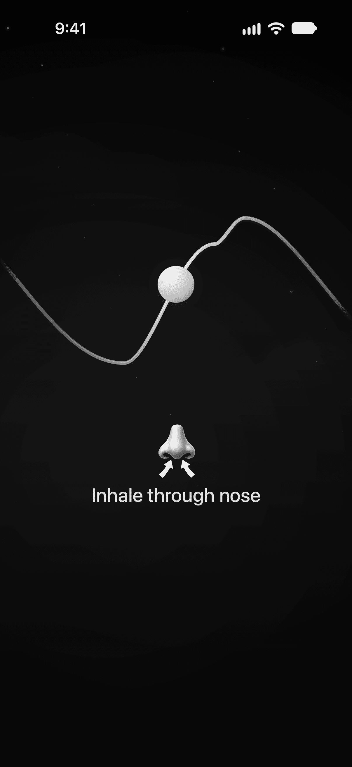 misuto guided breathing session on iPhone 18 Pro